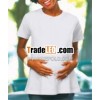 LA T Ladies' Jersey Maternity Top White 3XL