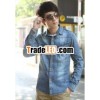 2013 New Stylish Korean Men's Cool Jean Shirt