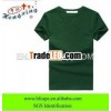 Fashion single color cotton plain green t shirts
