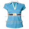 Short sleeve ladies fashion polo t-shirt