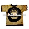 Indian God Sun Batik Print Art Ethnic Hippie Unisex Tees Short Sleeves Medium Size Cotton T Shirt