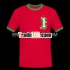 men applique T-Shirts;
