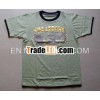 FOIL PRINTED T-SHIRT,  MENS SHORT SLEEVE T-SHIRT