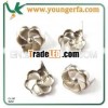 Fashion Metal Flower Nailhead Prongs For Clothing.