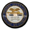 Combined Operation Hand Embroidered Gold Bullion Badge on Black Cloth
