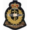 High Quality Hand Embroidered Gold / Silver Bullion Wire Blazer Badges | Patches | Insignia | Crest 