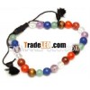 Highest Quality Chakra Round Bracelet : Wholesale Chakra Bracelets - Agate Export