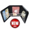 2013 custom pu leather wallet with badge