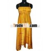 Women Long Silk Dress