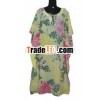 Floral Printed Kaftan Dress for Ladies