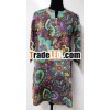 High Neck Cotton Printed Tunic