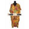 Ladies Long Printed Kaftan Dress