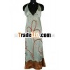 Girls Fancy Halter Silk Dress