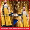 Magnificent floor-length soft satin embroidery evning gown cap sleeve Arabic evening dress
