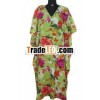 Long Printed Kaftan Dress for Ladies