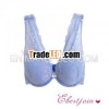 high quality ultrathin and full cover Light purple bra