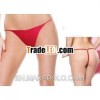 Ladies Ribbed T-Back G-String Thong with Ring