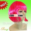 Cosplay Costume Ball Periwig red short human hair wigs