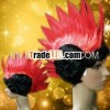 MPW-1058 Party Cheap Mohawk Red&Black Punk Wigs for Halloween