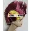 970'S 1980'S FUNKY PUNK ROCKER MOHAWK MOHICAN STYLE BLACK RED WIG