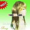 Cosplay Costume Ball Golden human Hair wig