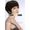 Dark brown Short BOB synthetic lace short wig
