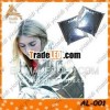 Disposable emergency foil blanket with silver color for survival