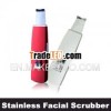 Handheld stainless steel skin scrubber electric facial scrubber