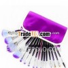 Purple case 16pcs makeup brush set designer makeup brush sets