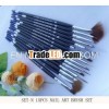 2013 New design fashion makeup brushes nail brush set synthetic art brush