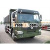 green sinotruk tipper truck