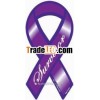 Mini Purple Survivor Awareness Ribbon Magnet