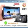 New! Universal 2din car radio android tablet with gps bluetooth