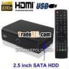 1080P Full HD Media Player with RJ45   HDMI   e-SATA Interface,  Support Inner 2.5 inch SATA HDD,  S