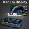 Black LED Car Heads Up Display For All Car Speed/Water Temperature/Voltage/Fuel Consumption Etc