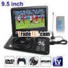 9.5 inch TFT LCD Screen Digital Multimedia Portable DVD with Card Reader & USB Port,  Support TV