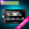 Xtrons-6.2" HD digital TFT touch screen universal Two Din Car DVD Player