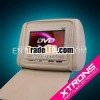 HD702:2x7" headrest DVD car headrest DVD car video with SD USB IR Trans FM Receiver Zip cover B