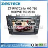 ZESTECH CAR DVD for ROEWE MG 750-2012 2013 dvd gps navigation with BT RADIO IPOD AUX RDS USB SD AUDI