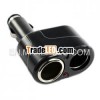 2013Hot sales New Arrival 2 Sockets 12/24V 5A Car Cigarette Lighter Extender Splitter Charger Supply