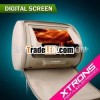 Xtrons HD705 7inch car headrest digital touch screen DVD player with zippers/ pillow/games