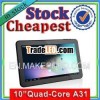 10.1 inch Allwinner A31 Quad Core tablet pc factory price