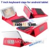 Hot Selling Flip Stand Bluetooth 3.0 7 Inch Keyboard Case for Android Tablet