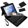 Bluetooth Keyboard With Detachable Leather Case for iPad 2 / for New iPad (for iPad 3)
