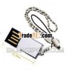 New Cute Silvery 2.0 USB Flash Drive bulk cheap for birthday party gift