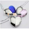heart necklace Pen drive USB flash memory