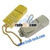 2013 New design Cute Gold Silver Diamond Cell Phone Shaped USB Flash Disk