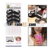Funny Sell Meng Arab Beard Plastic Straws,  (4pcs in one packaging,  the price is for 4pcs)