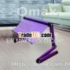 protable laptop table, desknote stand, trip notebook table
