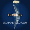 Hanging Crystal Light Modern Crystal Fiber Optic Ceiling Light